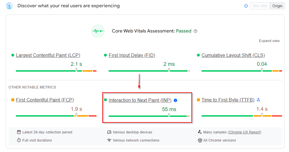 Evaluarea unui site de către Core Web Vitals