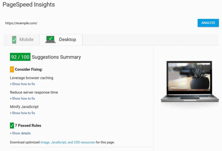 PageSpeed Insights