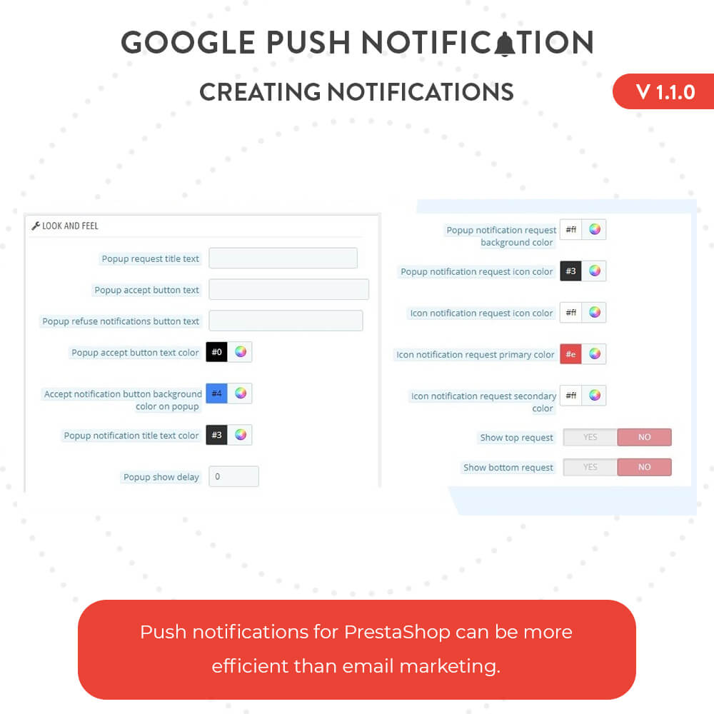 Push notificacions for PrestaShop can be more efficient than email marketing.
