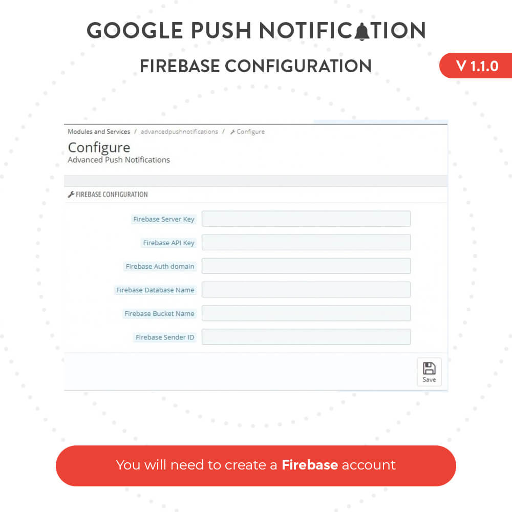 You will need to create a Firebase account.