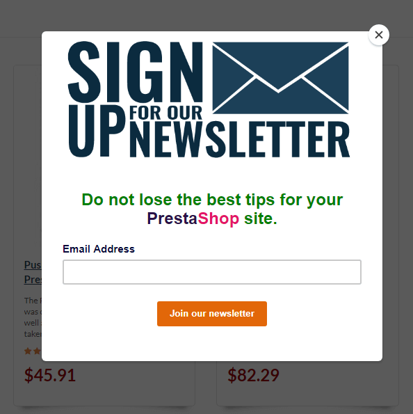 Sign up for our newsletter